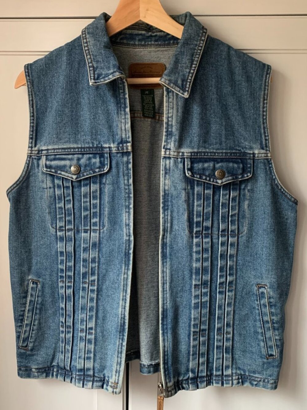 Vintage 90s Ralph Lauren Denim zip-up vest